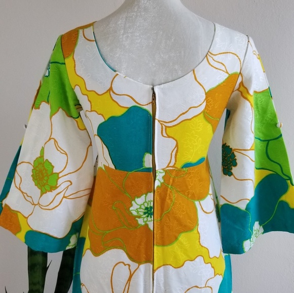 πHP VTG 60s Polynesian Bazaar Flower Power Jumpsuit - Picture 6 of 8